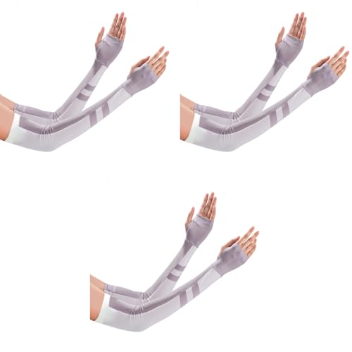 PALAY® Hand Cover Arm Sleeves for Women UV Protection Summer UPF 50 Sun Gloves Bike Golf Hiking Driving Quick Dry Breathable 3 PCS PALAY® Hand Cover Arm Sleeves for Women UV Protection Summer UPF 50 Sun Gloves Bike Golf Hiking Driving Quick Dry Breathable 3 PCS